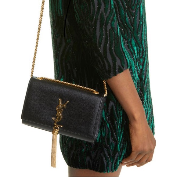 Saint Laurent Small Kate Textured Shoulder Bag - Picture 2 of 6